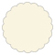 Milkweed Scallop Circle Card 3 Inch - 25/Pk