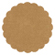Natural Kraft Scallop Circle Card 3 Inch - 25/Pk