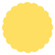 Lemon Drop Scallop Circle Card 3 Inch - 25/Pk