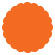 Lava Scallop Circle Card 3 Inch - 25/Pk