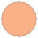 Ginger Scallop Circle Card 3 Inch - 25/Pk