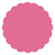Peony Scallop Circle Card 3 Inch - 25/Pk
