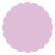 Purple Lace Scallop Circle Card 3 Inch - 25/Pk