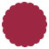 Pomegranate Scallop Circle Card 3 Inch - 25/Pk