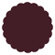 Eggplant Scallop Circle Card 3 Inch - 25/Pk