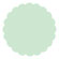 Green Tea Scallop Circle Card 3 Inch - 25/Pk