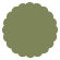 Cactus Scallop Circle Card 3 Inch - 25/Pk