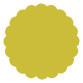 Mystique Scallop Circle Card 3 Inch - 25/Pk