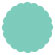 South Beach Scallop Circle Card 3 Inch - 25/Pk