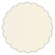 Quartz Scallop Circle Card 3 Inch - 25/Pk