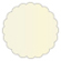 Opal Scallop Circle Card 3 Inch - 25/Pk