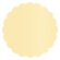 Caramel Scallop Circle Card 3 Inch - 25/Pk