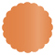Flame Scallop Circle Card 3 Inch - 25/Pk