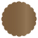Bronze Scallop Circle Card 3 Inch - 25/Pk