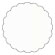 Crystal Scallop Circle Card 3 Inch - 25/Pk