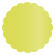 Lime Scallop Circle Card 3 Inch - 25/Pk