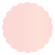 Rose Scallop Circle Card 3 Inch - 25/Pk