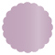 Violet Scallop Circle Card 3 Inch - 25/Pk