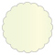 Mint Scallop Circle Card 3 Inch - 25/Pk