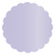 Vista Scallop Circle Card 3 Inch - 25/Pk