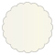Citrine Scallop Circle Card 3 Inch - 25/Pk