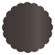 Onyx Scallop Circle Card 3 Inch - 25/Pk