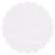 Linen Solar White Scallop Circle Card 3 Inch - 25/Pk