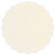 Natural White Pearl Scallop Circle Card 3 Inch - 25/Pk