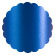 Blue Silk Scallop Circle Card 3 Inch - 25/Pk