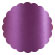 Purple Silk Scallop Circle Card 3 Inch - 25/Pk