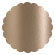 Pearl Silk Scallop Circle Card 3 Inch - 25/Pk