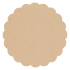 Desert Storm Scallop Circle Card 4 1/2 Inch - 25/Pk