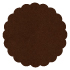 Coco Scallop Circle Card 4 1/2 Inch - 25/Pk