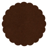 Coco Scallop Circle Card 4 1/2 Inch - 25/Pk