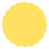 Lemon Drop Scallop Circle Card 4 1/2 Inch - 25/Pk