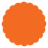 Lava Scallop Circle Card 4 1/2 Inch - 25/Pk