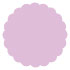 Purple Lace Scallop Circle Card 4 1/2 Inch - 25/Pk