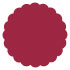 Pomegranate Scallop Circle Card 4 1/2 Inch - 25/Pk