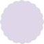 Lily Scallop Circle Card 4 1/2 Inch - 25/Pk
