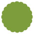 Iguana Scallop Circle Card 4 1/2 Inch - 25/Pk