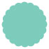 South Beach Scallop Circle Card 4 1/2 Inch - 25/Pk