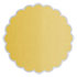 Gold Scallop Circle Card 4 1/2 Inch - 25/Pk