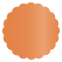 Flame Scallop Circle Card 4 1/2 Inch - 25/Pk