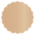 Cappuccino Scallop Circle Card 4 1/2 Inch - 25/Pk