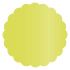 Lime Scallop Circle Card 4 1/2 Inch - 25/Pk