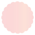 Rose Scallop Circle Card 4 1/2 Inch - 25/Pk
