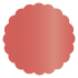 Mars Scallop Circle Card 4 1/2 Inch - 25/Pk