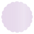 Alpine Scallop Circle Card 4 1/2 Inch - 25/Pk