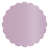 Violet Scallop Circle Card 4 1/2 Inch - 25/Pk