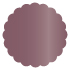 Ruby Scallop Circle Card 4 1/2 Inch - 25/Pk